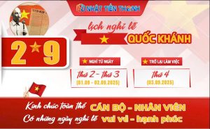 Thông Báo Lịch Nghỉ Lễ Quốc Khánh 2/9 Năm 2025 Thông Báo Lịch Nghỉ Lễ Quốc Khánh 2/9 Năm 2025