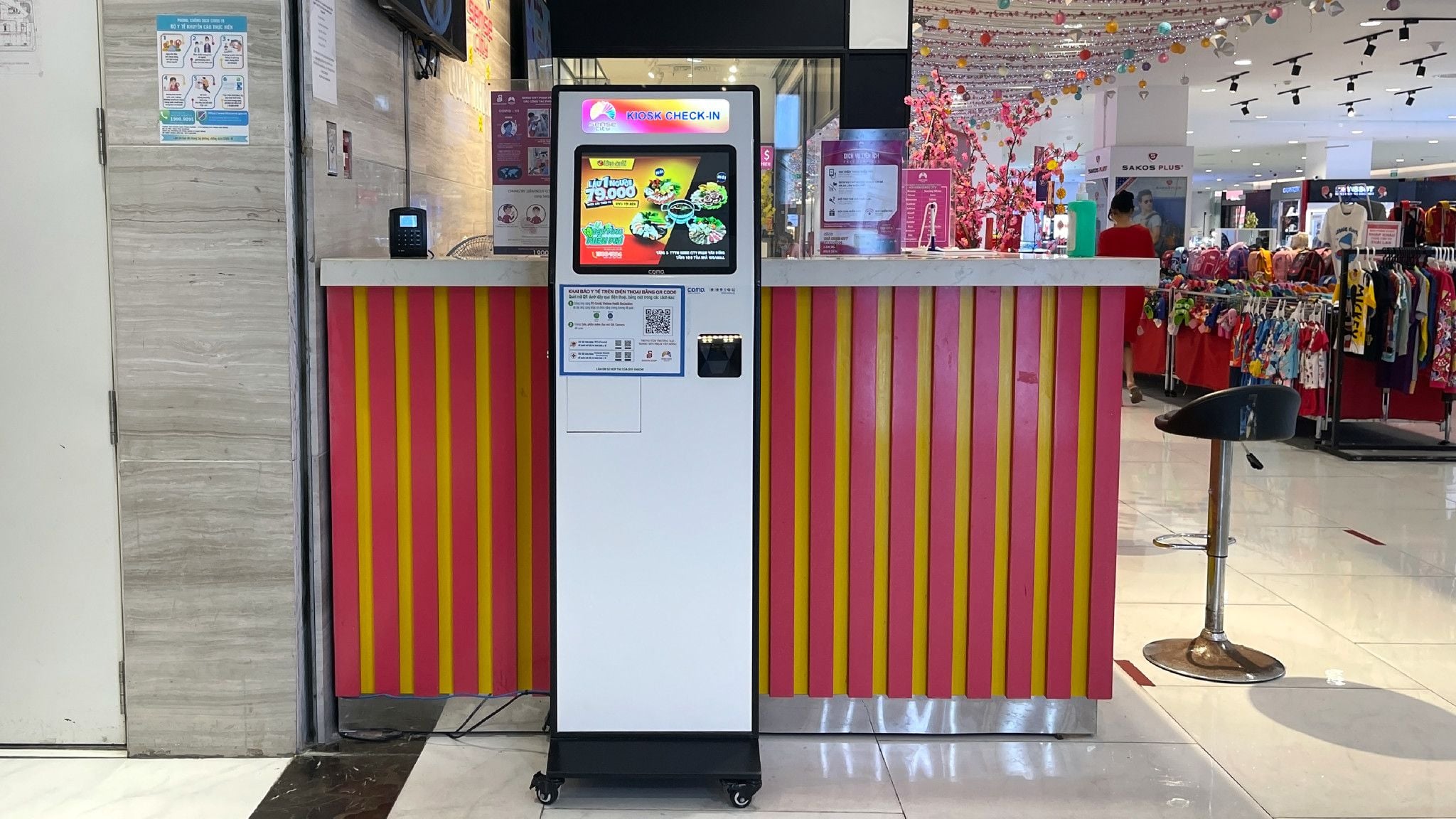 KIOSK In Cấp Số Thứ Tự ComQ Q-KIOSK 1737 CMT P80